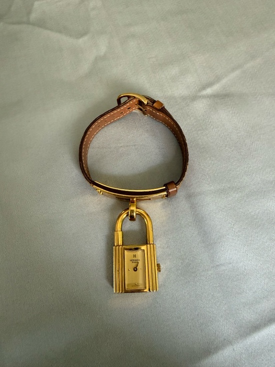 Hermes Padlock Vintage Leather Bracelet Watch